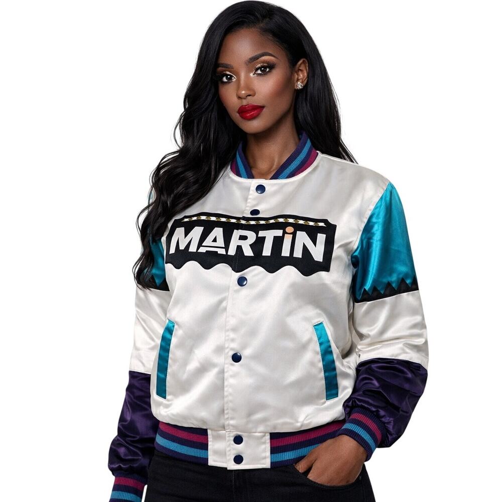 Headgear Classics Martin 8 Ball Satin Jacket Med 90s Martin Lawrence Youth